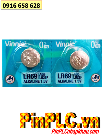 VINNIC L921F, AG6, Pin LR69 _Pin cúc áo 1.5v Alkaline VINNIC L921F, AG6, LR69 chính hãng VINNIC